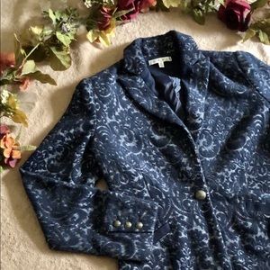 CAbi | Velvet-Damask Blazer Jacket